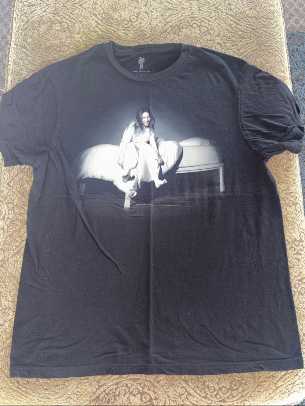 Billie Eilish Black Graphic Short Sleeve T-Shirt